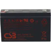 CSB HRL 634W high-rate longlife Loodaccu 6 V 8.4 Ah Loodvlies (AGM) (b x h x d) 151 x 99 x 34 mm Kabelschoen 6.35 mm Onderhoudsvrij, Geringe