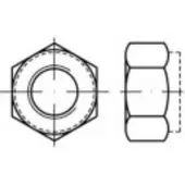 Toolcraft TO-5430015 Zeskantmoeren M14 DIN 6924 Staal Galvanisch verzinkt 100 stuk(s)