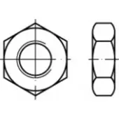 Toolcraft TO-5443986 Zeskantmoeren 58 mm 83936 Staal 50 stuk(s)