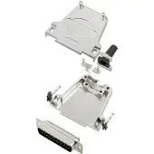 TRU COMPONENTS TCDTZF25DMPK 7708992 D-sub male connectorset 180 ° Aantal polen: 25 Soldeerkelk 1 stuk(s)