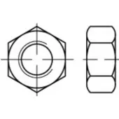 Toolcraft TO-5379891 Zeskantmoeren 38 mm 83934 RVS A4 100 stuk(s)