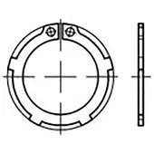 Toolcraft TO-6864528 Zeskantmoeren DIN 983 Verenstaal 100 stuk(s)
