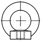 Toolcraft TO-6855684 Ringmoeren M6 DIN 582 Staal Verzinkt 25 stuk(s)