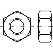 Toolcraft TO-6855537 Zeskantmoeren M5 DIN 555 Kunststof 200 stuk(s)