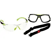 3M Solus S1201SGAF-TSKT Veiligheidsbril Met anti-condens coating Groen, Zwart