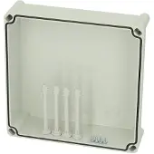 Fibox Cover, PC Grey 3730558 Universele behuizing 280 x 280 x 80 Polycarbonaat Grijs-wit (RAL 7035) 1 stuk(s)