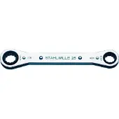 Stahlwille 41562022 25AN 5/16 X 11/32 RATSCHENRINGSCHLUESSEL Dubbele ringsleutelratelset Sleutelbreedte (inch) 5/16 - 11/32