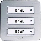 M-E Modern-Electronics 41082 Zender voor Draadloze deurbel Verlicht, Met naambord