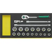 Stahlwille TCS 3/8 ZOLL 456/16/4 MF QR 96830371 Dopsleutelset