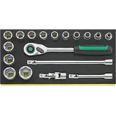 Stahlwille TCS 1/2 ZOLL 52/14/4 QR 96830352 Dopsleutelset