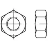 Toolcraft TO-5449857 Zeskantmoeren M22 DIN 934 Messing 10 stuk(s)