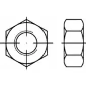 Toolcraft TO-9984936 Zeskantmoeren M42 10 stuk(s)