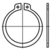 Toolcraft TO-5381445 Zekeringsringen 25 mm DIN 471 Verenstaal 500 stuk(s)