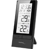 Technoline WS 9787, Zwart, Binnenthermometer, Buitenthermometer, Thermometer, Batterijen, 65 mm, 19 mm