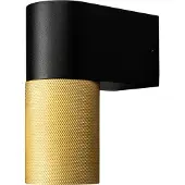 Konstsmide Wandspot down temi 7W goud en zwart