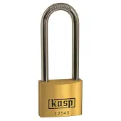 Kasp K12550L80A1 Hangslot 50 mm Gelijksluitend Goud-geel Sleutelslot