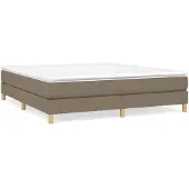 vidaXL Boxspringbedframe, taupe, 180x200 cm, gestoffeerd