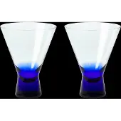 Broste Copenhagen Konus cocktailglazen 20cl blauw set van 6 stuks - 14496263