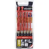 Alpen MultiCut 100805100 Carbide Multifunctionele boorset 5-delig 4 mm, 5 mm, 6 mm, 8 mm, 10 mm, 12 mm 1/4 (6.3 mm) 1 set(s)