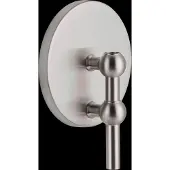 STOFF Nagel Nagel Wandkandelaar Geborsteld Chroom - Kaarshouders Zinklegering Brushed Chrome - 9164