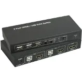 Speaka Professional KVM-switch 2 poorten HDMI USB 1920 x 1080 Pixel, 3840 x 2160 Pixel