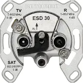 Kathrein ESD 30 Antenna socket SAT, TV, FM Flush mount