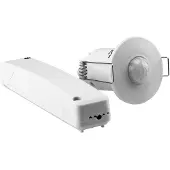 Grothe 94506 PIR-bewegingsmelder Opbouw (op muur), Plafond, Inbouw (in muur of meubel) 360 ° Relais Wit IP20