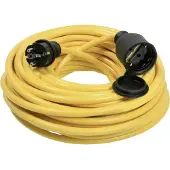 As Schwabe 60342 Stroom Verlengkabel 16 A Geel 15.00 m AT-N07V3V3-F 3G 2,5 mm²