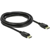 DeLOCK 83807 DisplayPort-kabel DisplayPort Aansluitkabel DisplayPort-stekker, DisplayPort-stekker 3.00 m Zwart Vergulde steekcontacten