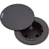 Evoline 159280004100 Inbouwstekkerdoos 1-voudig Zwart 1 stuk(s)