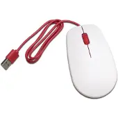 Raspberry Officiële muis (wit/rood)