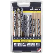 Alpen TM 9 0000802102100 Boor- en bitassortiment 9-delig Metaal, Steen, Beton, Hout, Metselwerk 5 mm, 6 mm, 8 mm