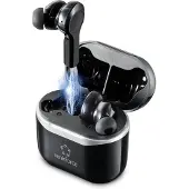 Renkforce RF-NCE-500 In Ear oordopjes Bluetooth Zwart Noise Cancelling Headset, Volumeregeling