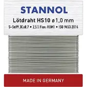 Stannol HS10 Soldeertin, loodvrij Loodvrij Sn99,3Cu0,7 ROM1 30 g 1 mm
