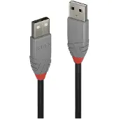 Lindy Anthra Line - Câble USB - USB (M) pour USB (M) - USB 2.0 - 5 m - rond - noir