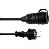Eurolite 30245695 Stroom Verlengkabel 16 A Zwart 3 m H07RN-F 3G 1,5 mm²