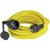 As Schwabe 60345 Stroom Verlengkabel 16 A Geel 10 m AT-N07V3V3-F 3G 2,5 mm²