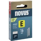 Novus Ngel E, type J, lengte 16 mm, draaddikte 1,2 mm, met kop