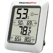 ThermoPro TP-50 TP-50 Thermo- en hygrometer Wit
