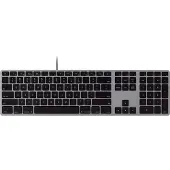 Matias FK316CS Wired USB-C Keyboard for Mac - Silver - U.S. Version Toetsenbord USB QWERTY, US-Engels, Mac Zilver