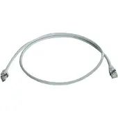 Telegärtner 100009349 RJ45 Netwerkkabel, patchkabel CAT 5e F/UTP 20.0 m Grijs Vlambestendig, Met anti-kniktule 1 stuk(s)