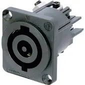 Neutrik NAC3MP-HC Netstekker NAC Bus, inbouw verticaal Totaal aantal polen: 2 + PE 32 A Zwart 1 stuk(s) Piece
