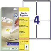 Avery-Zweckform Universele etiketten L4733REV-25 (N/A ),Wit, Rechthoek, Afgeronde hoeken, 120 stuk(s), Weer verwijderbaar