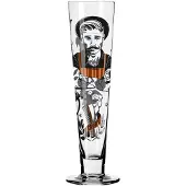 Ritzenhoff Bierglas 330 ml - Serie Heldenfest, Motief nr. 9 - Barber - rond en meerkleurig