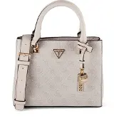 GUESS Schoudertas 'Noelle' beige / wit