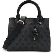 GUESS Handtas 'Satchel Bag Coal Logo' donkergrijs