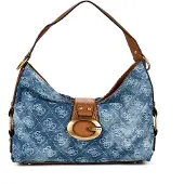 GUESS Dames Grote blauwe schoudertas Camden (OSFA), Casual, Katoen HWDB9308180