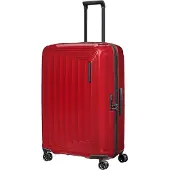 Samsonite Nuon 4 wielen Trolley 75 cm met uitbreidingsplooi rood