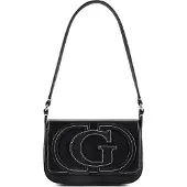 GUESS Schoudertas 'Ruby' zwart / wit
