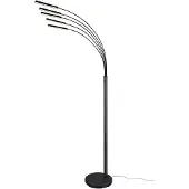 TRIO REALITY REED - Vloerlamp - Zwart mat - incl. 5x SMD 3,5 W - OSRAM lichtbron - Verlichting omhoog en omlaag - Niet dimbaar